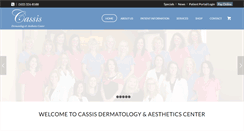 Desktop Screenshot of cassisderm.com